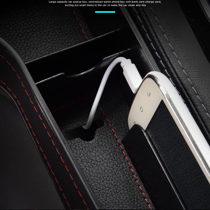 2 Pack Car Seat Gap Organizer - Storage Box & Slit Filler Holder for Phone, Wallet, Keys - Universal Car Accessories for Sedans, SUVs & Trucks (Perfect for Road Trips & Daily Commute)