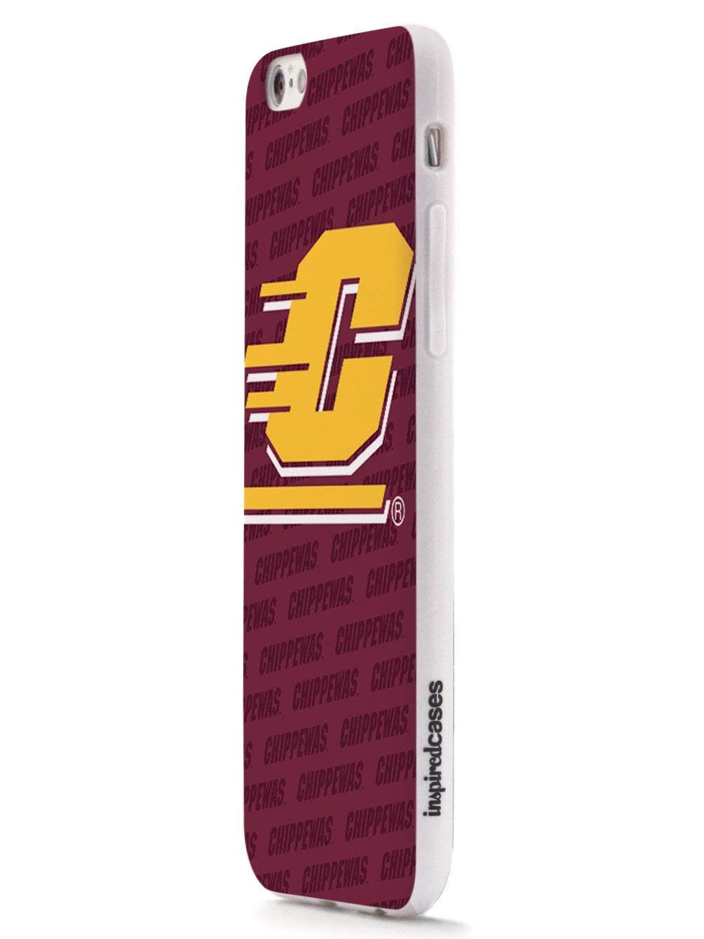 Inspired Cases - Shockproof & Anti-Slip iPhone 7 Plus Case - 3D Textured Protective Cover for Apple iPhone 7 Plus - Central Michigan University Design - Perfect for Daily Use, Work & Outdoor Activities