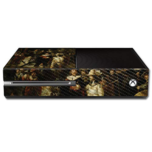 MightySkins Carbon Fiber Skin for Microsoft Xbox One - The Nightwatch | Protective & Durable Textured Vinyl Wrap | Easy to Apply & Remove | Made in USA | Perfect for Gaming Setups & Home Entertainment Systems