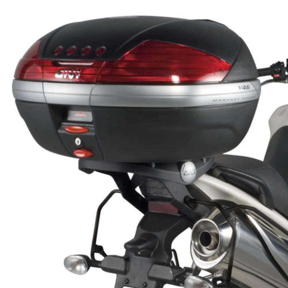 Givi SR225 Universal Motorcycle Top Case Rack - Durable Aluminum Luggage Carrier for Touring & Commuting - Fits Most Motorcycles & Scooters - Perfect for Long Rides, Daily Use & Storage