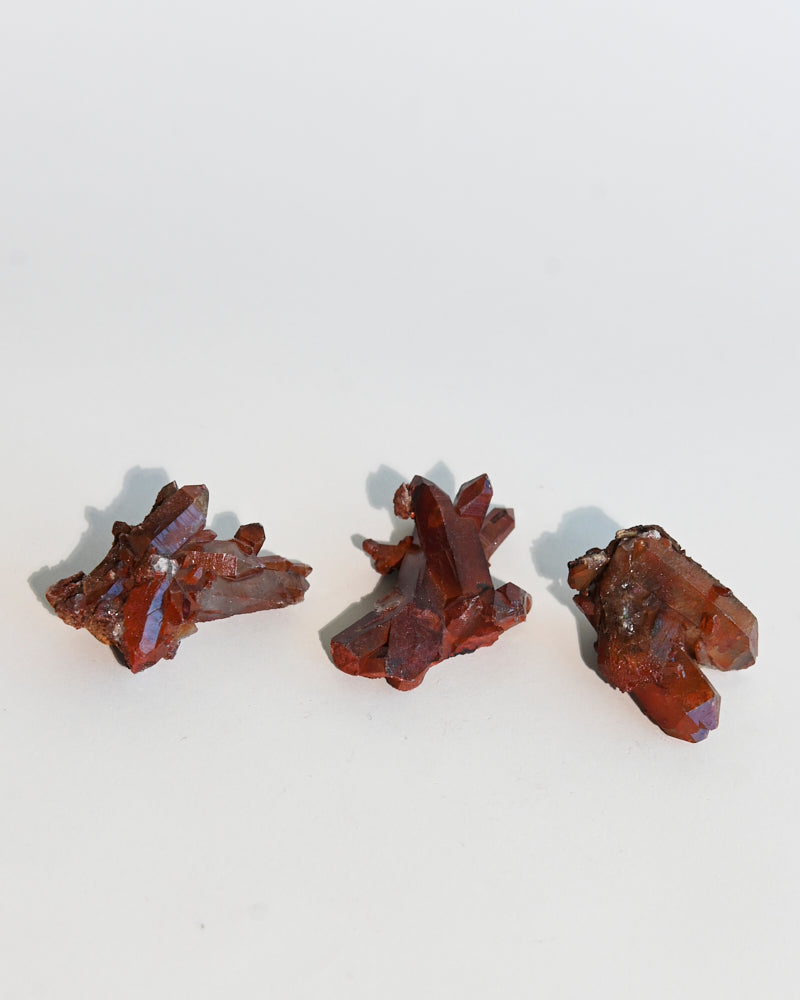 Natural Fire Hematite Quartz Cluster - Healing Crystal for Meditation, Chakra Balancing & Home Decor | Perfect for Spiritual Gifts, Energy Cleansing & Yoga Spaces