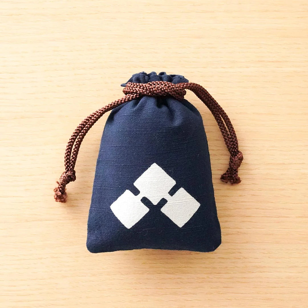 Katazome Small Talisman Bag | Japanese Traditional Drawstring Pouch | Marriage Tie Charm | Handmade Craft Gift for Wedding, Blessing & Good Luck | Perfect for Ceremonies, Travel & Home Decor