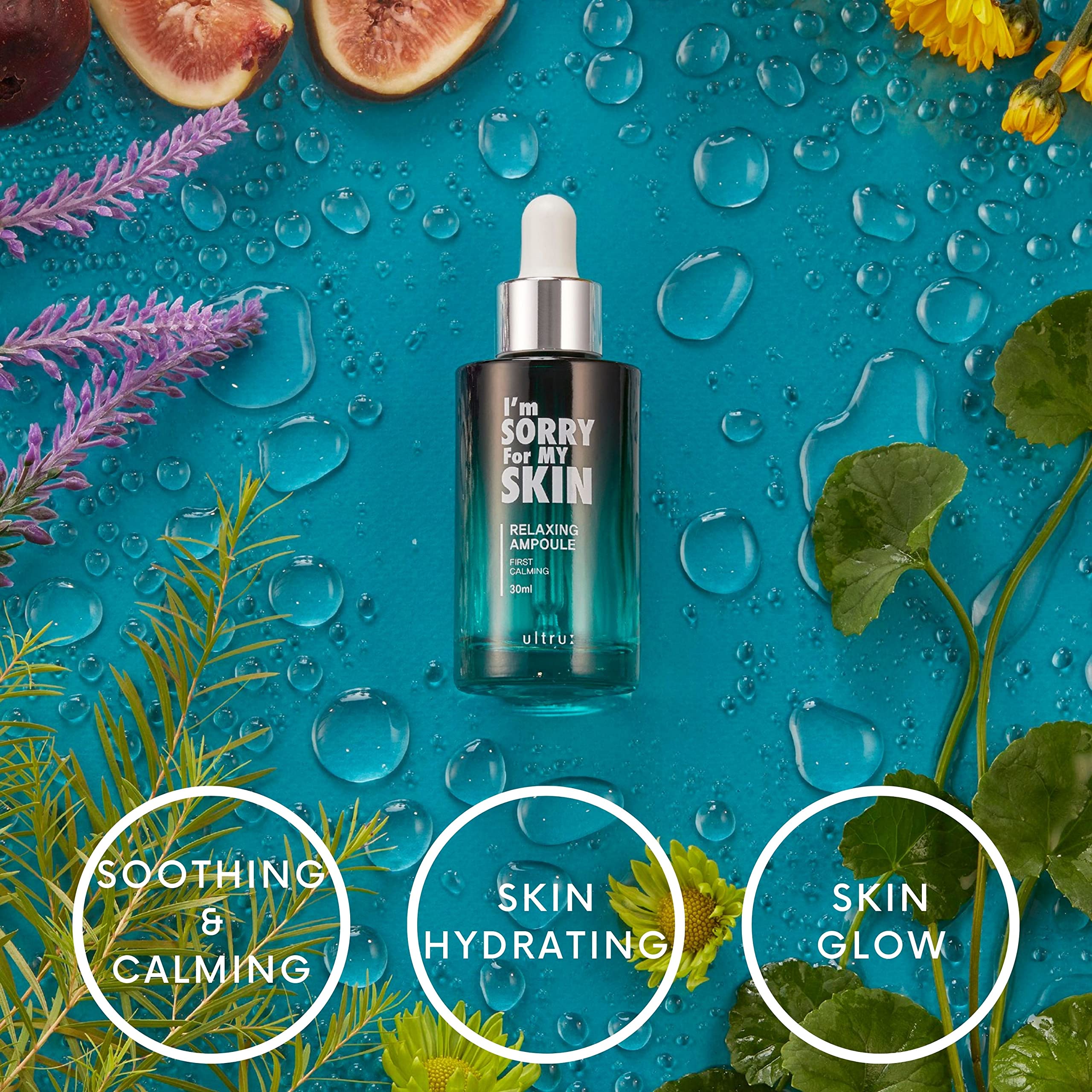 Korean Anti-Aging Serum | I'm Sorry For My Skin Relaxing Ampoule 30ml - Wrinkle Reduction, Deep Hydration & Skin Repair | Perfect for Night Routine & Daily Skincare Regimen