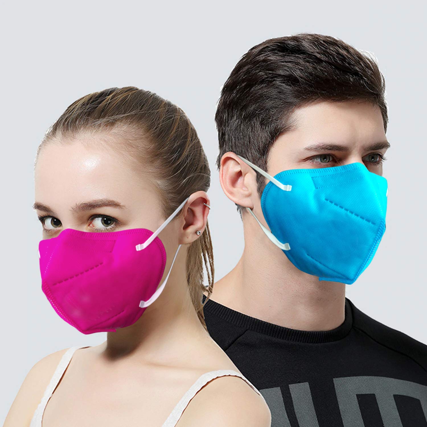 GreatDio 25-Pack 3-Ply Disposable Face Masks & 6-Pack N95 Respirator Masks with Meltblown Filter - Breathable Protection for Home, Office & Travel Use