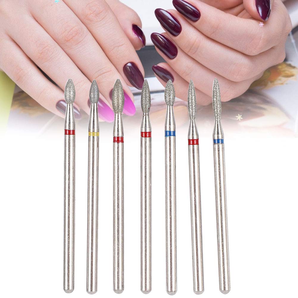 6 Pcs Nail Drill Bits Set - Multi-Functional Grinding Heads for Electric Nail File, Professional Manicure & Pedicure Accessories - Perfect for Nail Art, Acrylics & Gel Polish Removal at Home or Salon