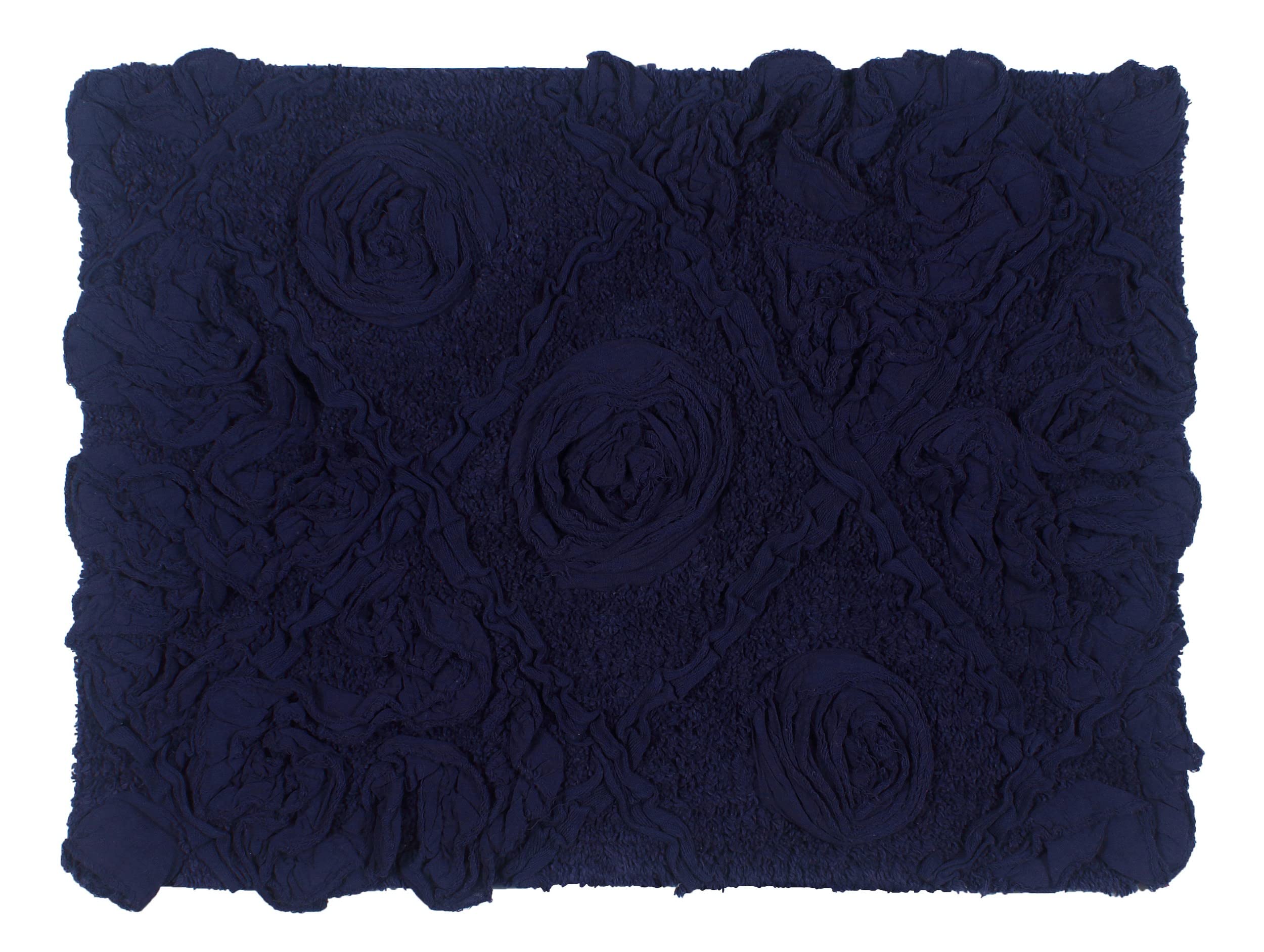 Home Weavers Modesto 100% Cotton Bath Rug Set - Ultra Soft & Absorbent Non-Slip Bathroom Mat, Washable Kitchen Floor Rug (17