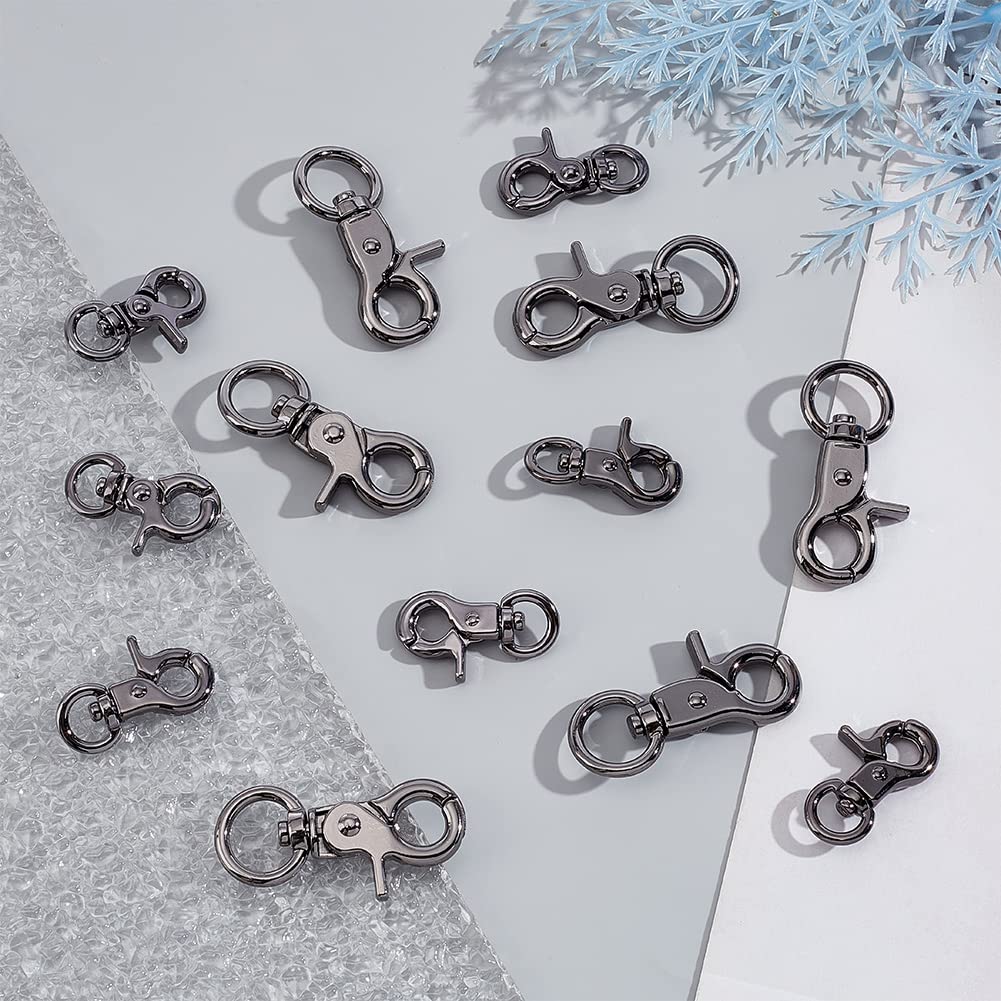 PandaHall 16Pcs Metal Lobster Claw Clasps 1.2