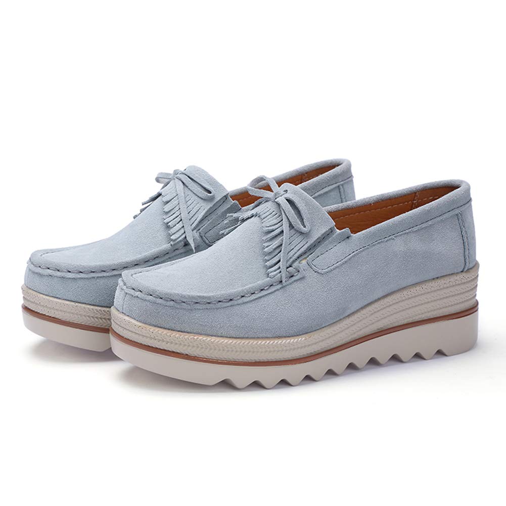 Ruiatoo Women's Slip-On Loafers - Comfortable Thick Soft Platform Shoes for Business Casual & Walking | Office, Travel & Everyday Wear