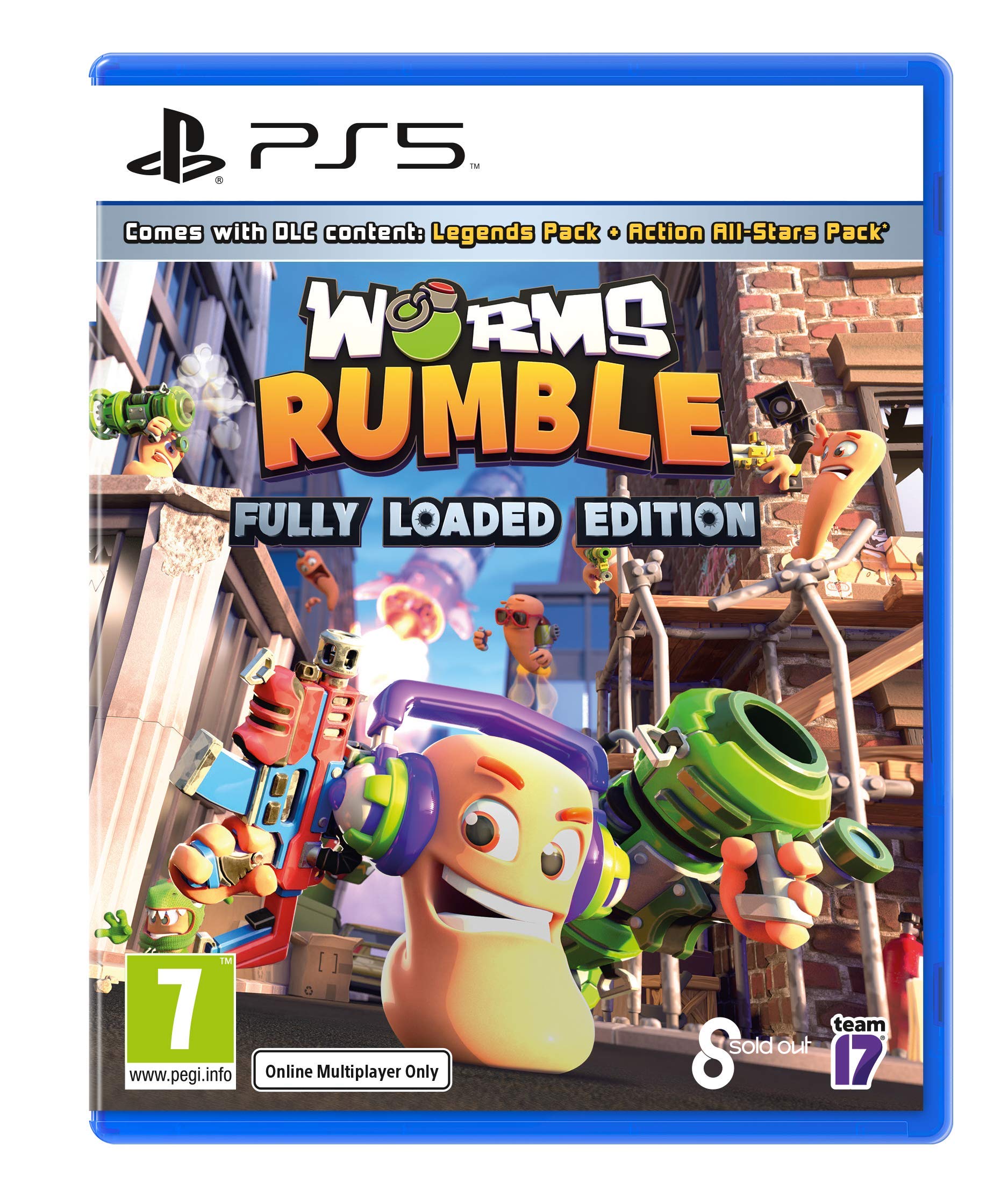 Worms Rumble Fully Loaded Edition for PS5 - Multiplayer Battle Game with Explosive Action | Perfect for Party Gaming & Online Competitions