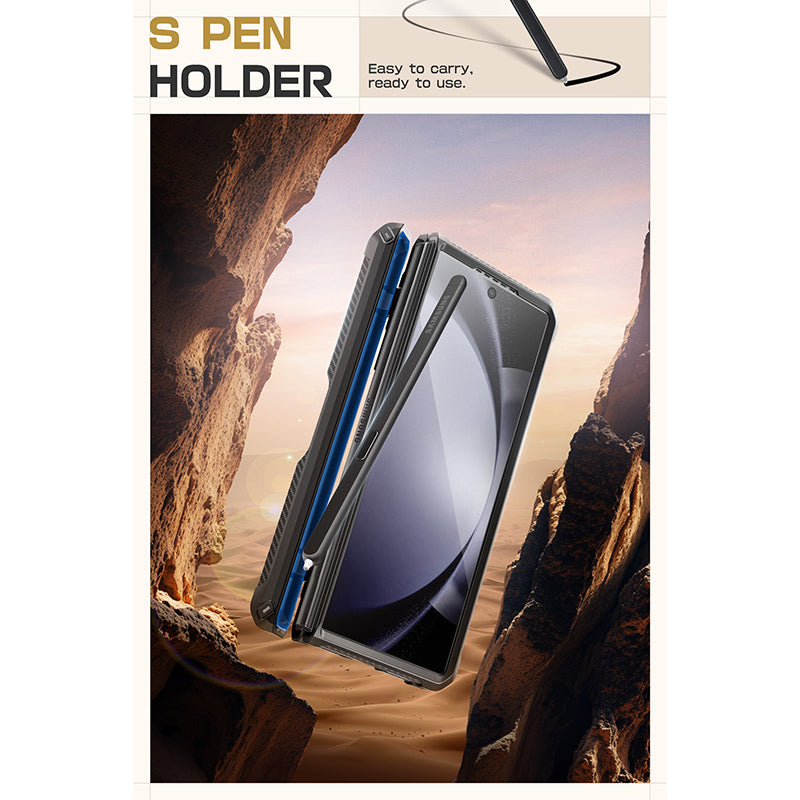 Samsung Galaxy Z Fold6 Unicorn Beetle PRO Rugged Case - Heavy Duty Protection, Shockproof & Scratch Resistant Cover for Everyday Use, Work & Outdoor Activities (Black)