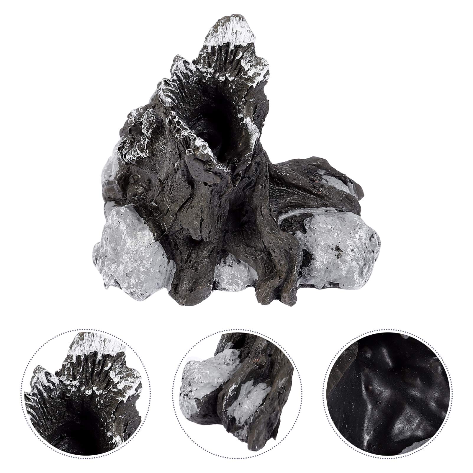 Balacoo Reptile Glass Terrarium Tank - Landscape Decor for Lizards, Snakes & Fish - Resin Hideout Rock & Resting Place - Perfect for Pet Enclosures & Natural Habitat Setups