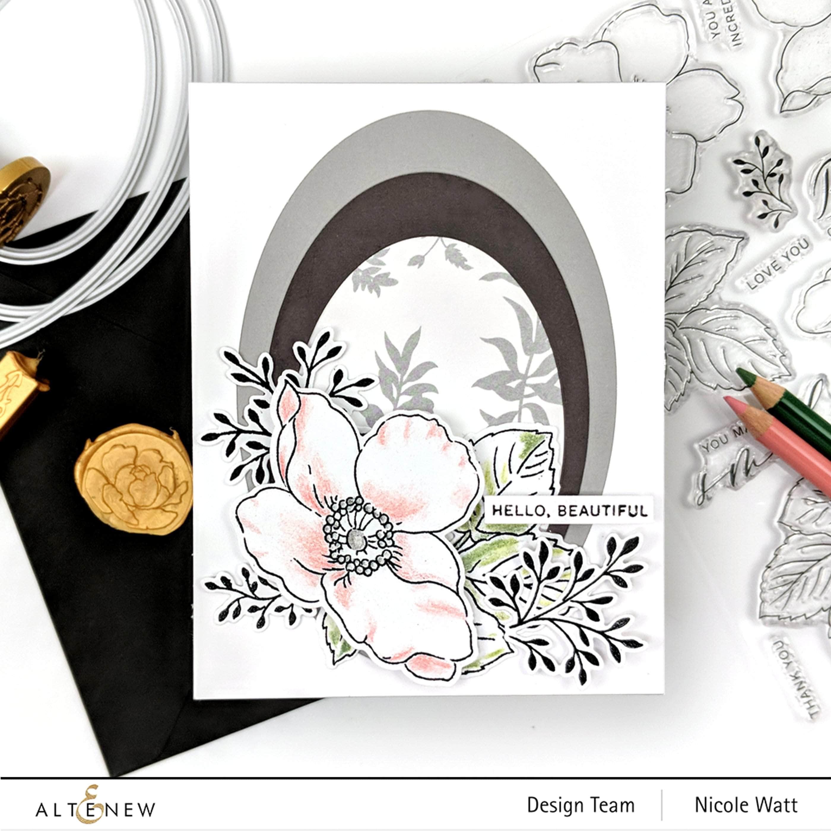 Nesting Ovals Die Set for Card Making and Scrapbooking - Perfect for DIY Crafts and Paper Cutting Projects