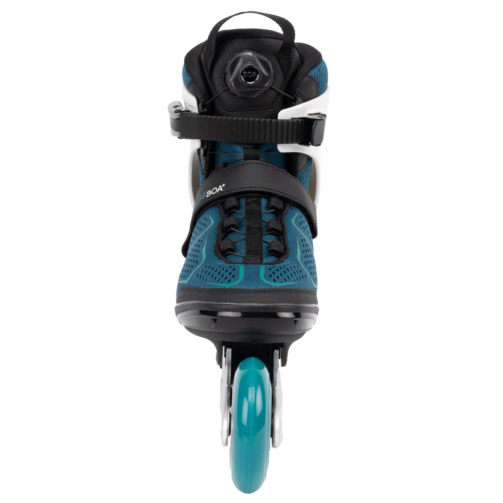 K2 Alexis 84 Boa Teal Women's Inline Skates - Comfortable & Adjustable for Outdoor Fitness, Rollerblading & Recreation