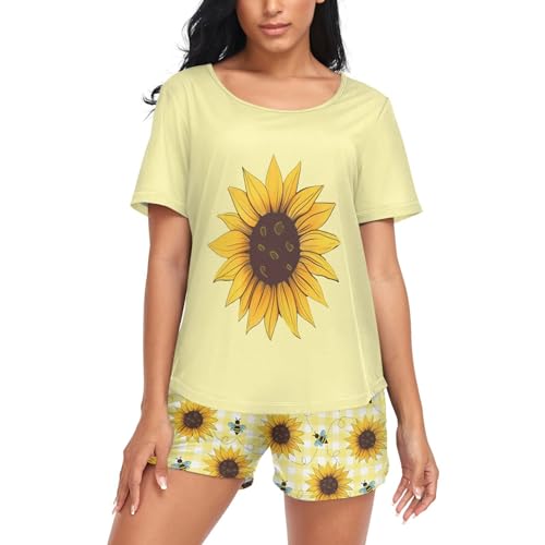 Sunflower Plaid Bee