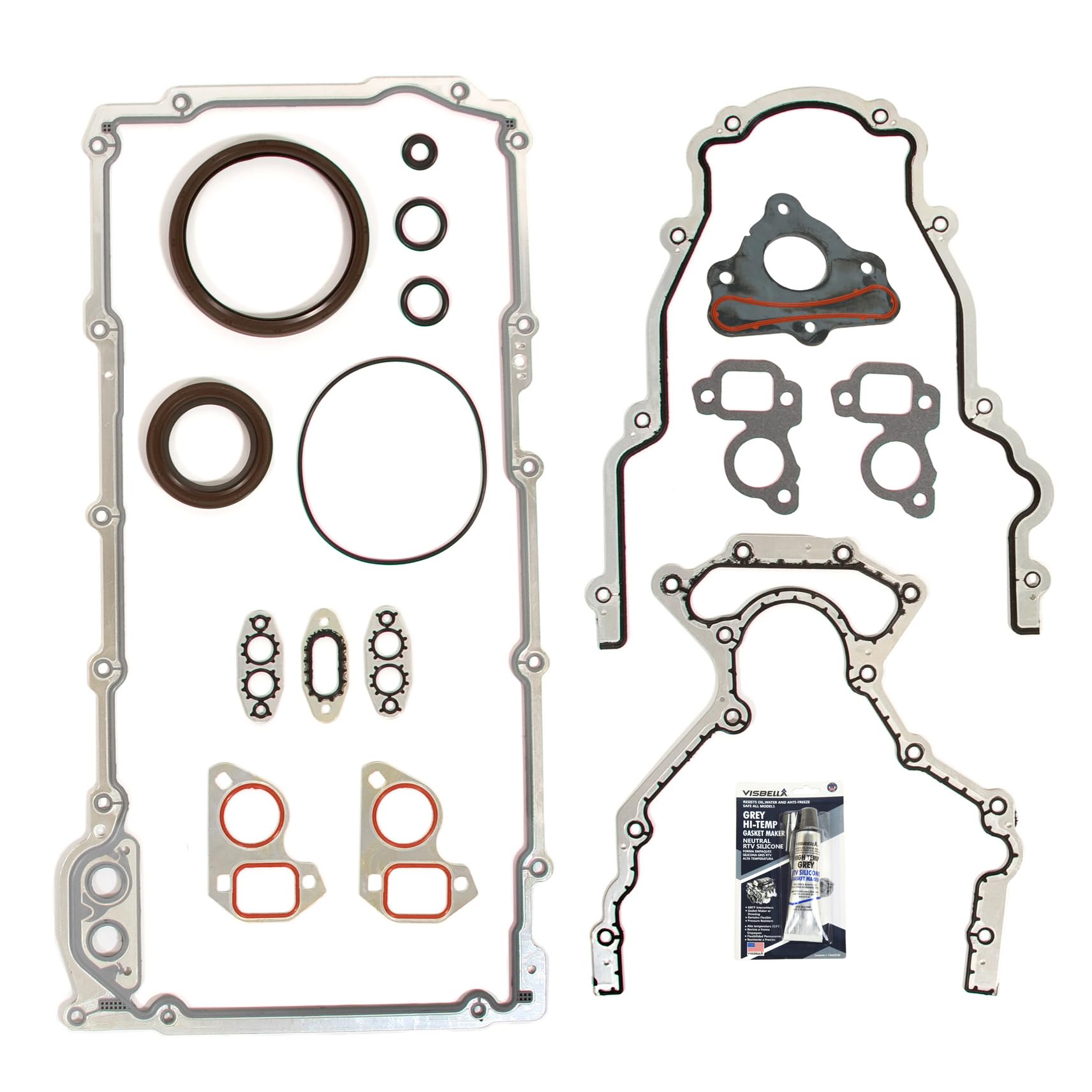 Full Gasket Set Compatible with 2008-2015 Chevrolet Camaro, Corvette SS & Pontiac G8 6.2L V8 Engine - Replacement for MA-9761320736 - Perfect for Engine Repair & Maintenance