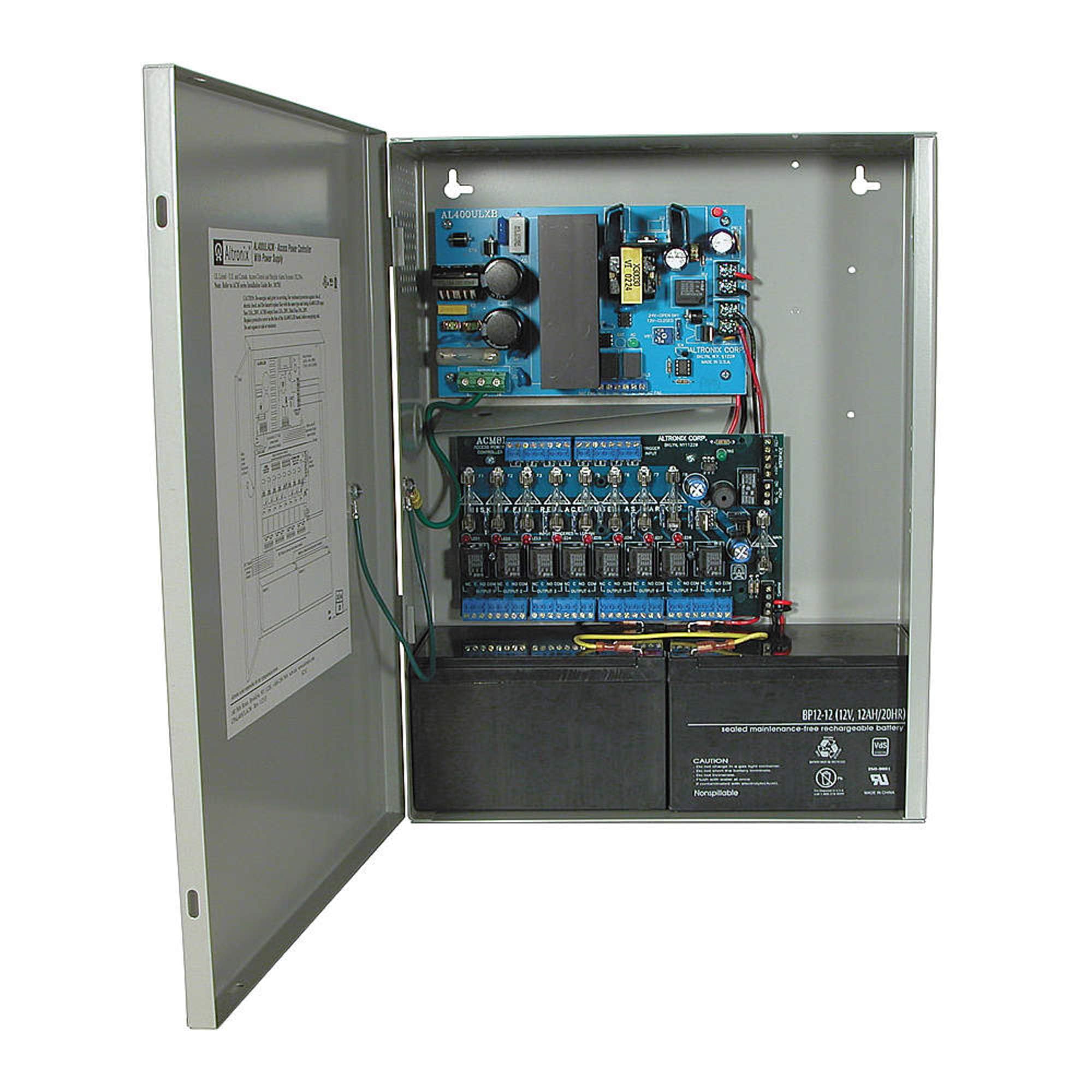 Altronix AL400ULACM 12V 4A Power Supply & Battery Charger with Multi-Output Access Control - Ideal for Security Systems, CCTV Cameras, and Access Control Panels