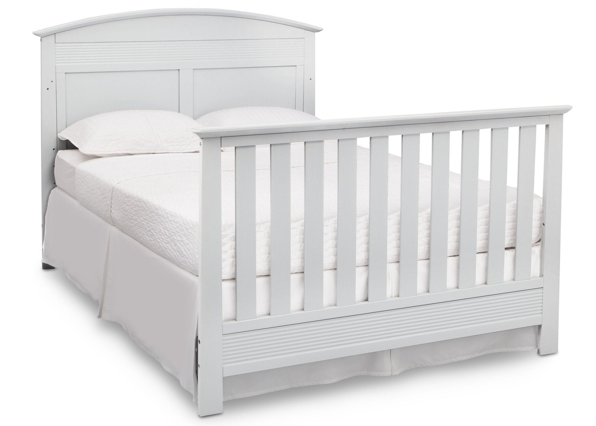 Ashland 4-in-1 Convertible Baby Crib - White Nursery Furniture for Newborn to Toddler Bed | Perfect for Modern Nursery & Bedroom Decor