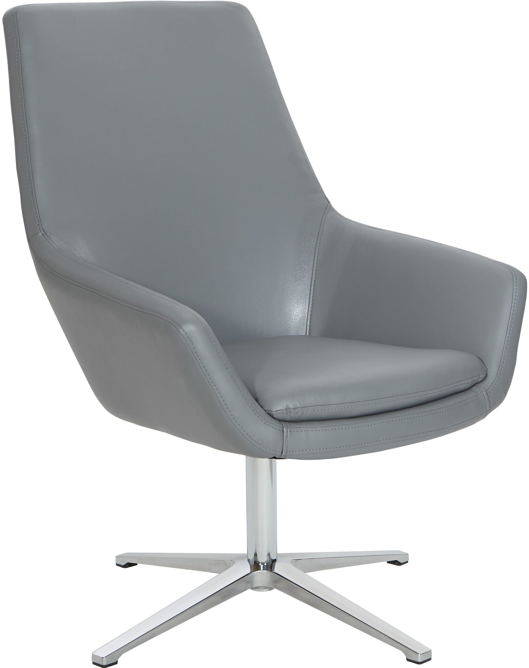Office Star Modern Scoop Office Chair with Adjustable Height & Swivel Base [FL80228] - Ergonomic Desk Chair for Home Office & Workspace