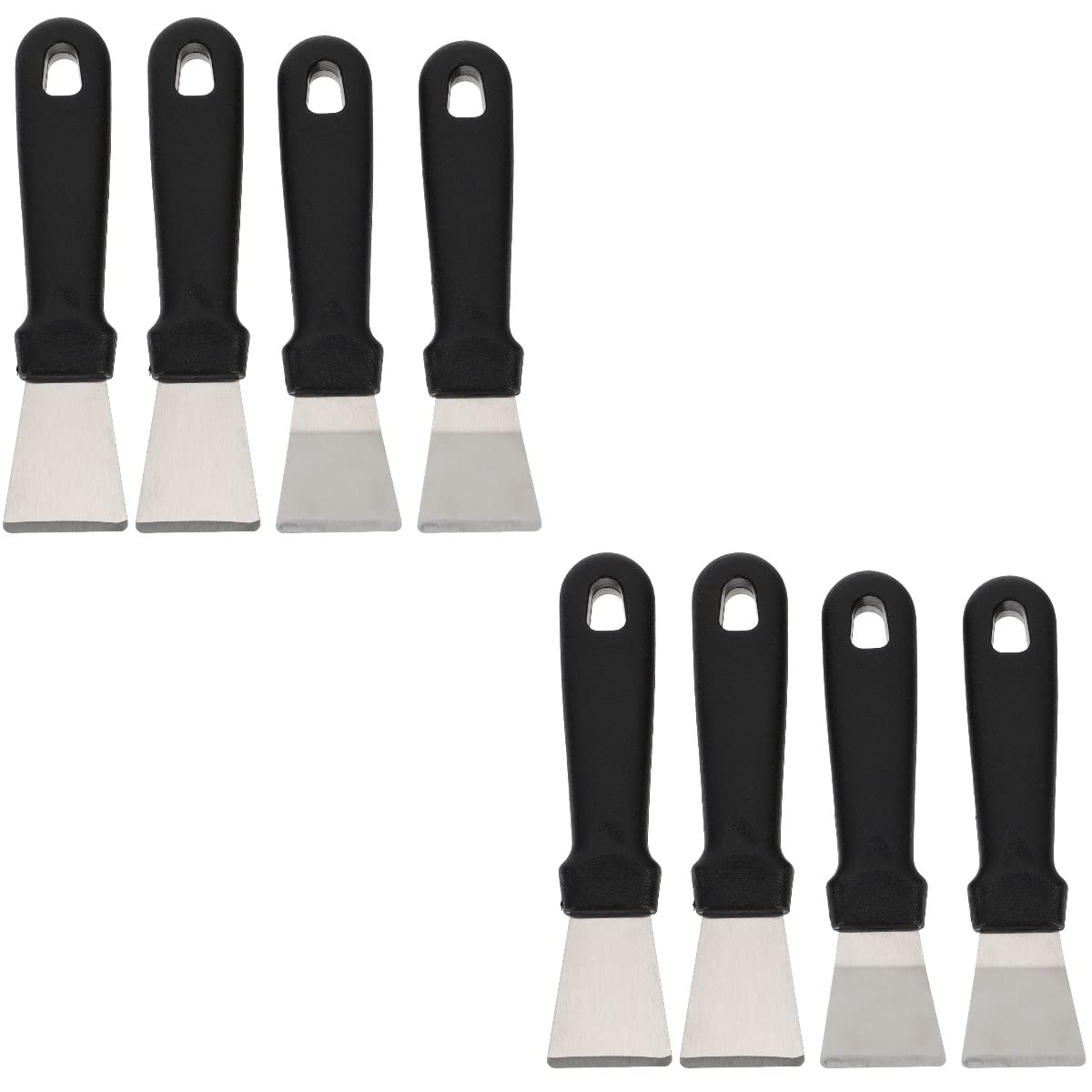 SOLUSTRE 8-Piece Window Cleaner and Ice Scraper Kit - Heavy Duty Kitchen, Fridge, Freezer Defrosting Tools with Ergonomic Handles - Perfect for Glass Cleaning, Tile Scraping, and Appliance Maintenance