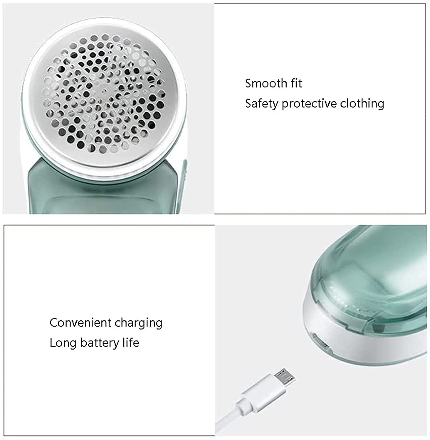 USB Powered Fabric Shaver & Lint Remover - Efficiently Remove Lint from Clothes, Scarves, Blankets & More - Perfect for Home, Travel & Laundry Care