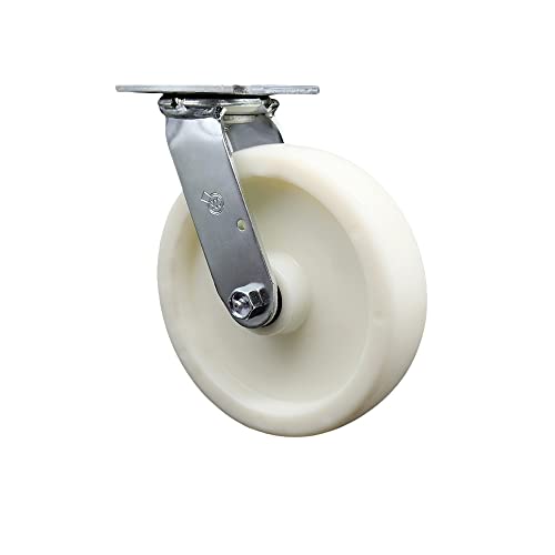 Swivel - No Brake - White