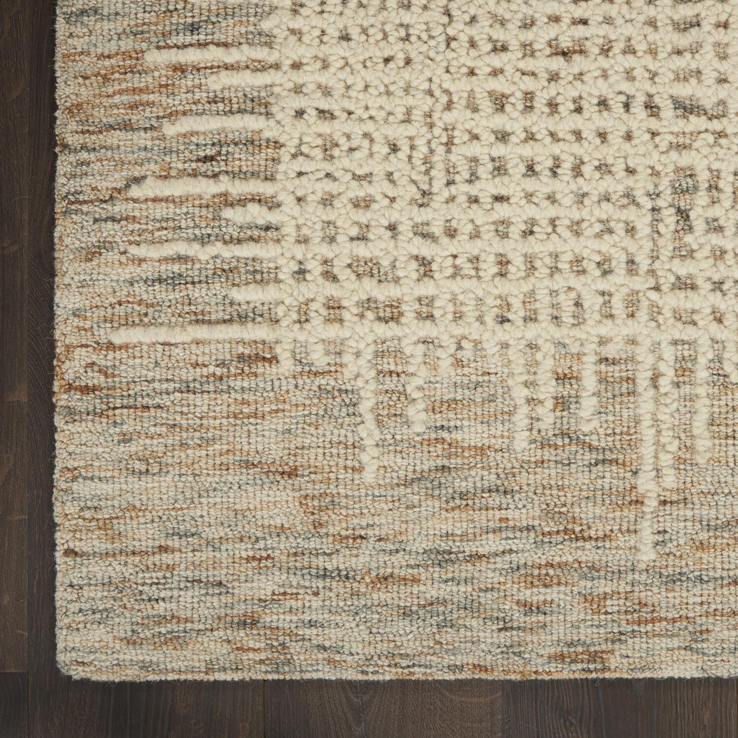 Nourison Vail Rustic Beige/Multi 5'3