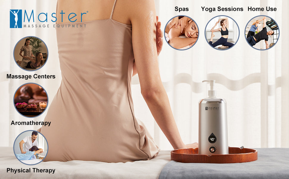 Electric Massage Oil Warmer & Lotion Heater - Fast Heating Body Cream Dispenser for Spa, Massage Therapy & Personal Care - Perfect for Home, Salon & Professional Use