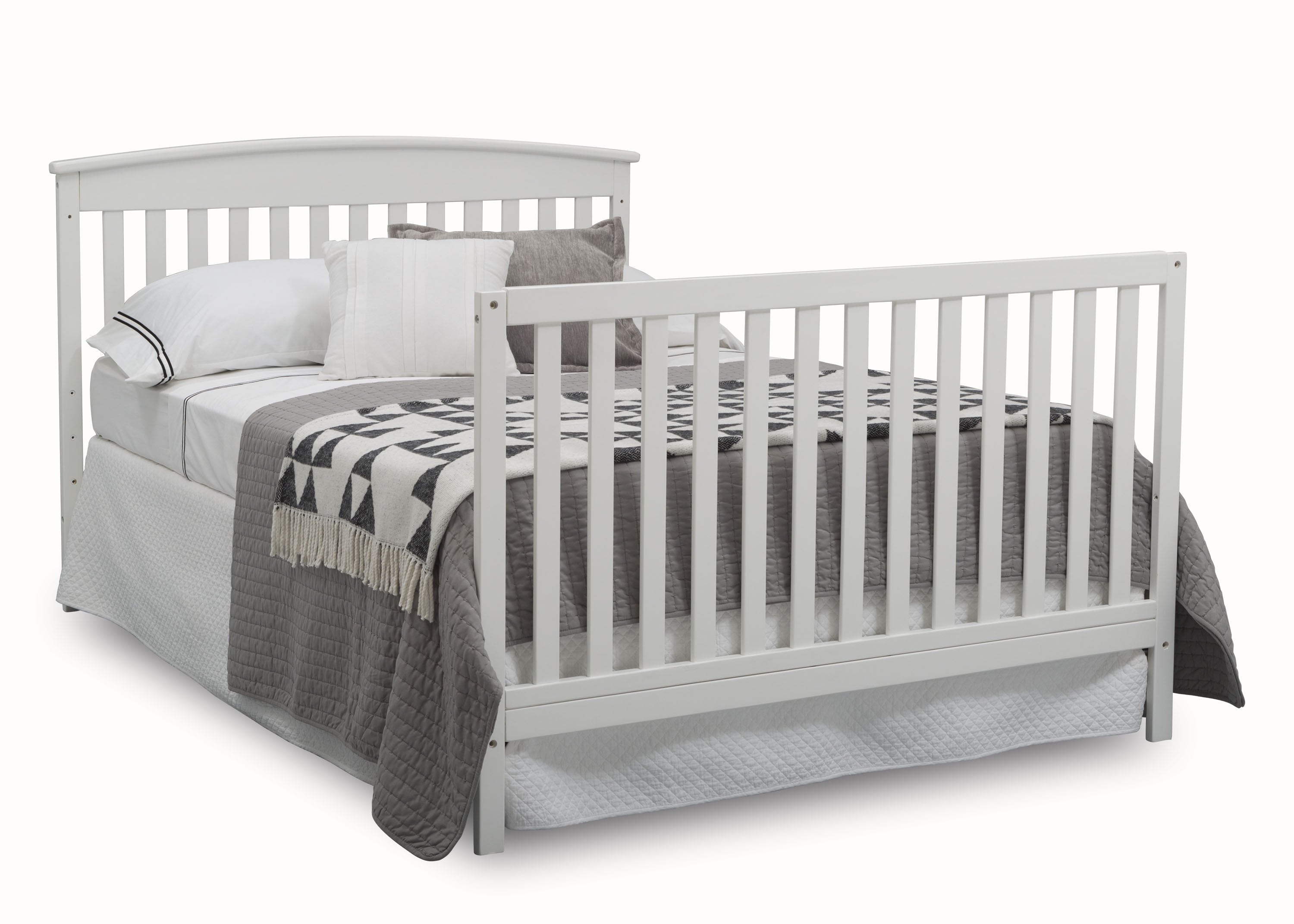Finley 4-in-1 Convertible Baby Crib - Toddler Bed, Daybed & Full-Size Bed | Safe & Durable Nursery Furniture for Newborn to Teen | Perfect for Bedrooms, Daycare & Guest Rooms