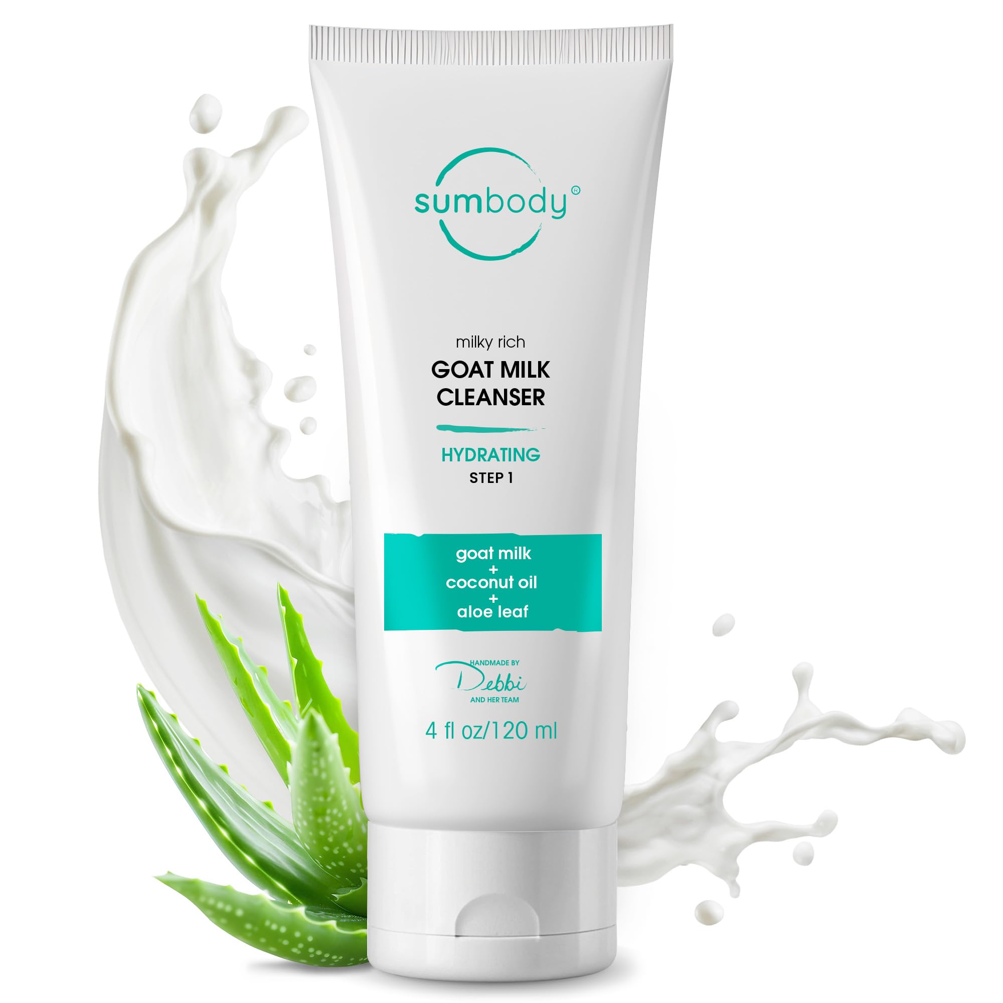 Organic Goat Milk Face Wash for Women & Men - Gentle Cleanser with AHAs & Vitamins for Sensitive & Dry Skin (4oz) | Cruelty-Free, Day & Night Use | Perfect for Daily Skincare Routine & Travel