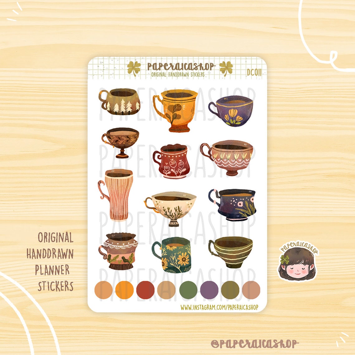 Afternoon Tea Planner Stickers Set - 50pcs Cute Tea Party Planning Decorative Labels for Journals, Planners & Scrapbooks | Perfect for Tea Lovers, Bullet Journaling & DIY Craft Projects