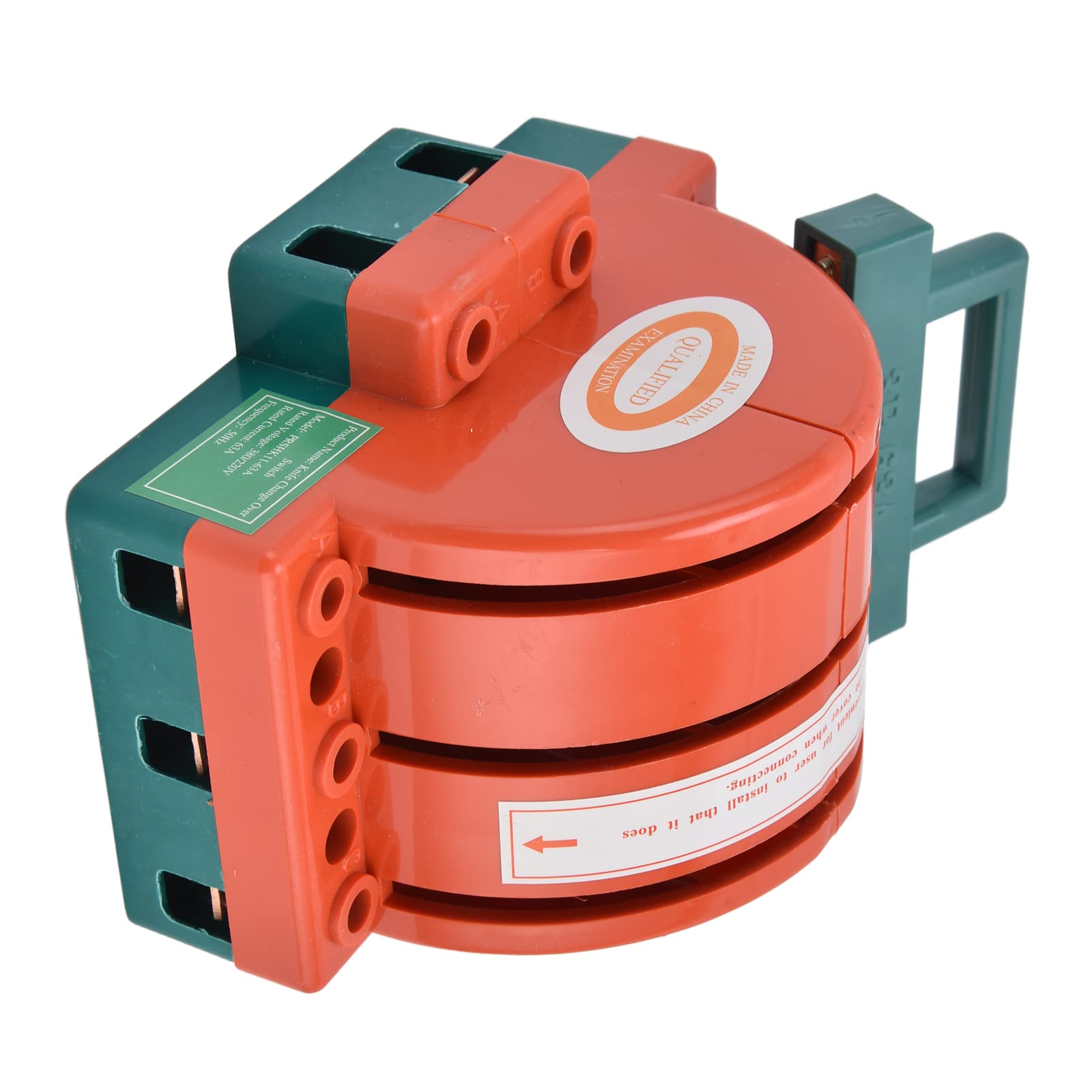 3P 63A Double Throw Electric Knife Switch - Safety Disconnect Switch for Power Isolation | RPSHK11 Bidirectional Double Power Transfer Switch | Ideal for Industrial Electrical Panels, Power Distribution Systems & Backup Generator Applications