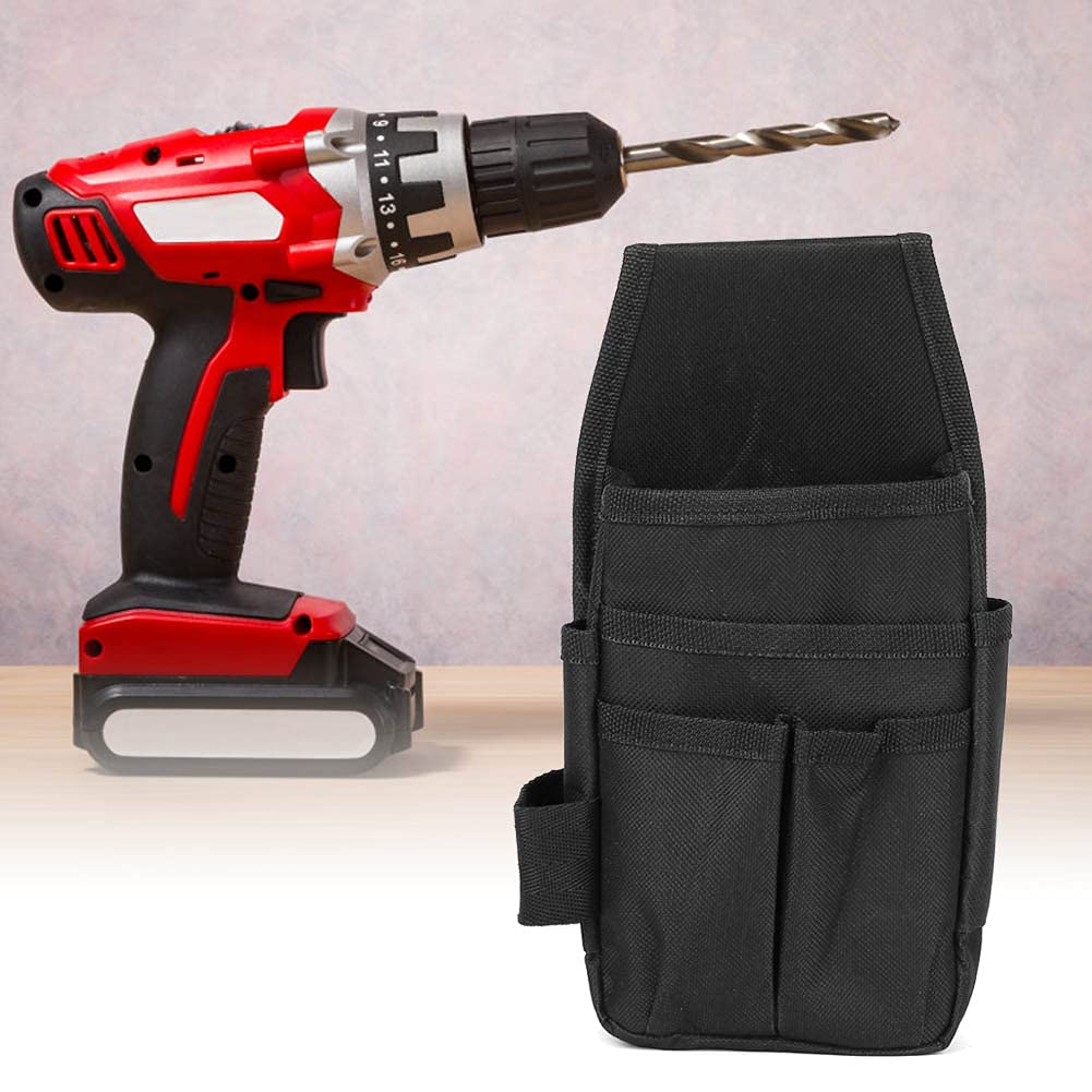 Heavy Duty Canvas Tool Belt with Utility Pouch - Multifunctional Electric Drill Storage Waist Bag for Construction, DIY & Home Improvement Projects | Perfect for Electricians, Carpenters & Handymen