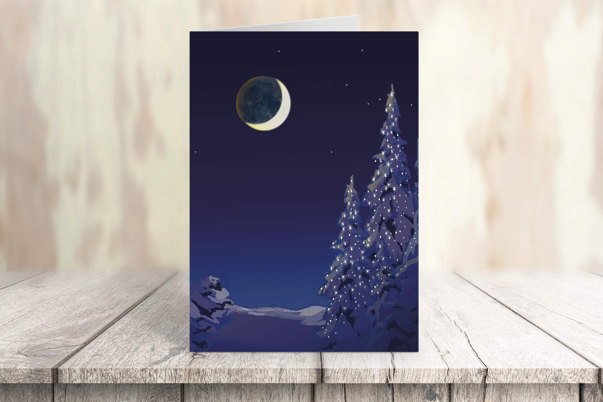 Stonehouse Collection Assorted Christmas Cards - Winter Forest Holiday Boxed Greeting Cards Set | 18 Handcrafted USA-Made Cards with Envelopes | Perfect for Holiday Wishes, Office Gifts & Family Correspondence