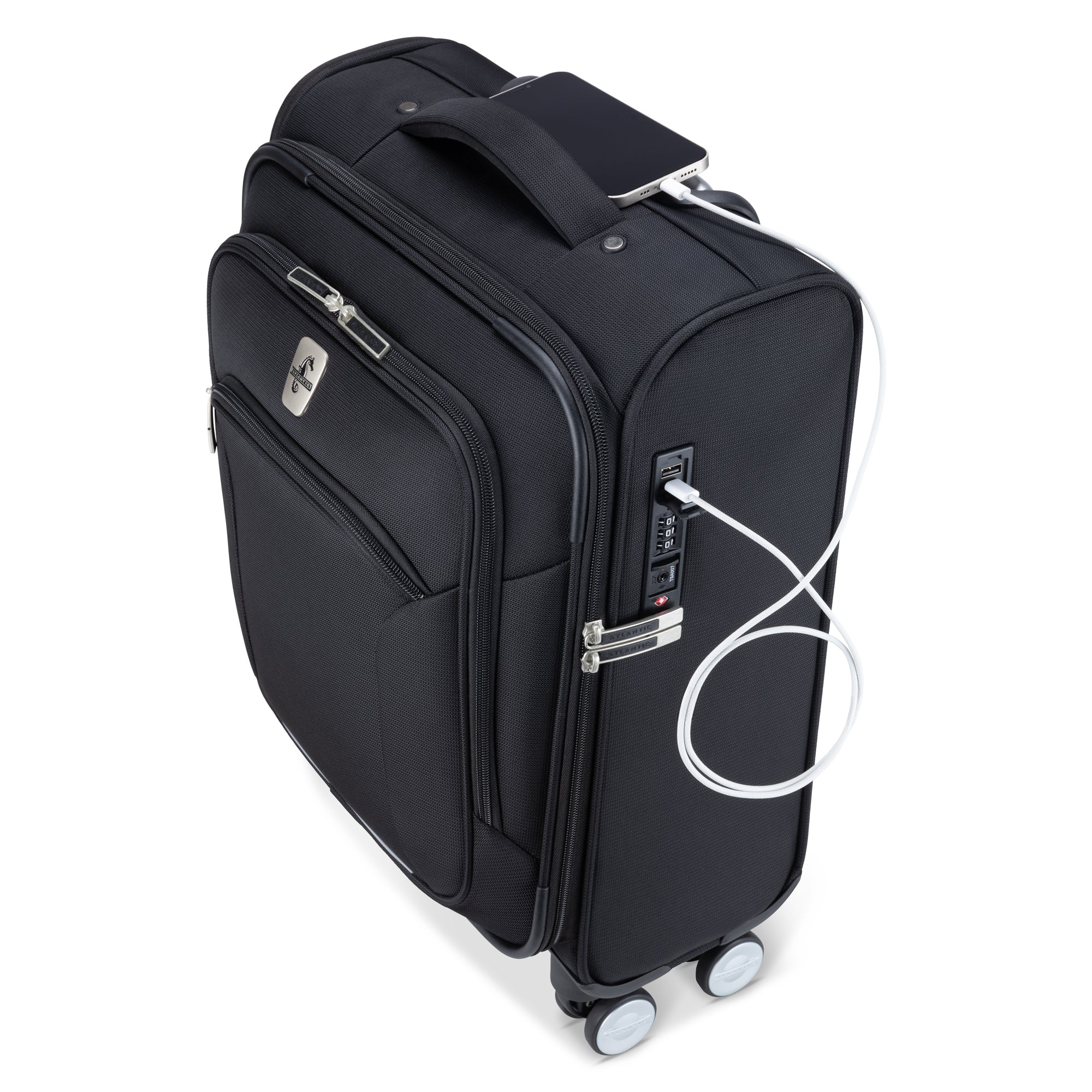 Atlantic Sailbound Carry On Luggage - Lightweight Expandable Suitcase with 360° Spinner Wheels for Air Travel, Business Trips & Weekend Getaways
