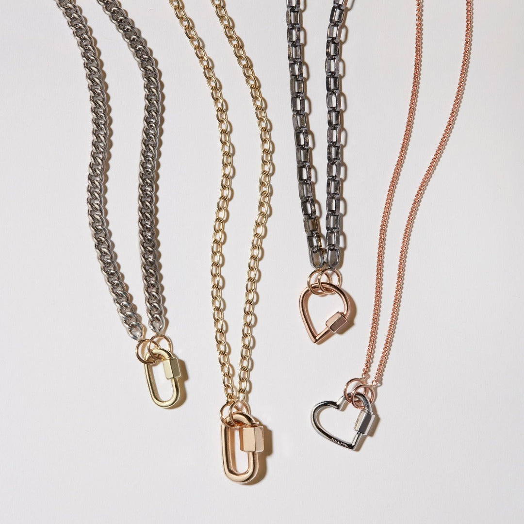 14K Yellow Gold Baby Lock Charm Necklace for Women - Elegant Layering Jewelry for Everyday Wear, Gifts & Special Occasions