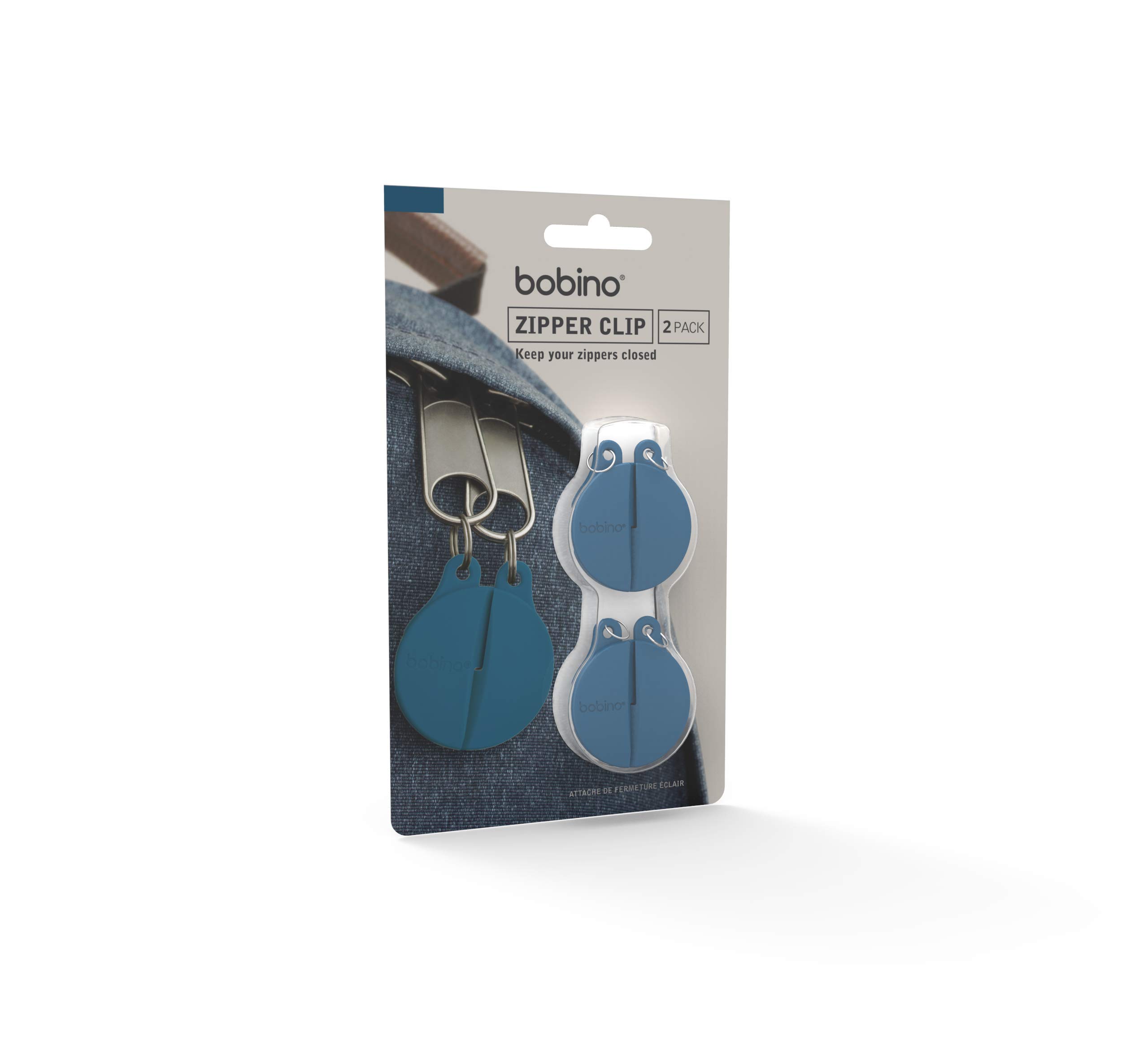 Bobino Zipper Clip - 2 Pack Anti-Theft Zipper Locks for Backpacks, Luggage & Travel Bags | Secure Zipper Clips for Travel Safety | Perfect for Backpack Security, Suitcase Protection & Theft Prevention While Traveling, Camping or Commuting