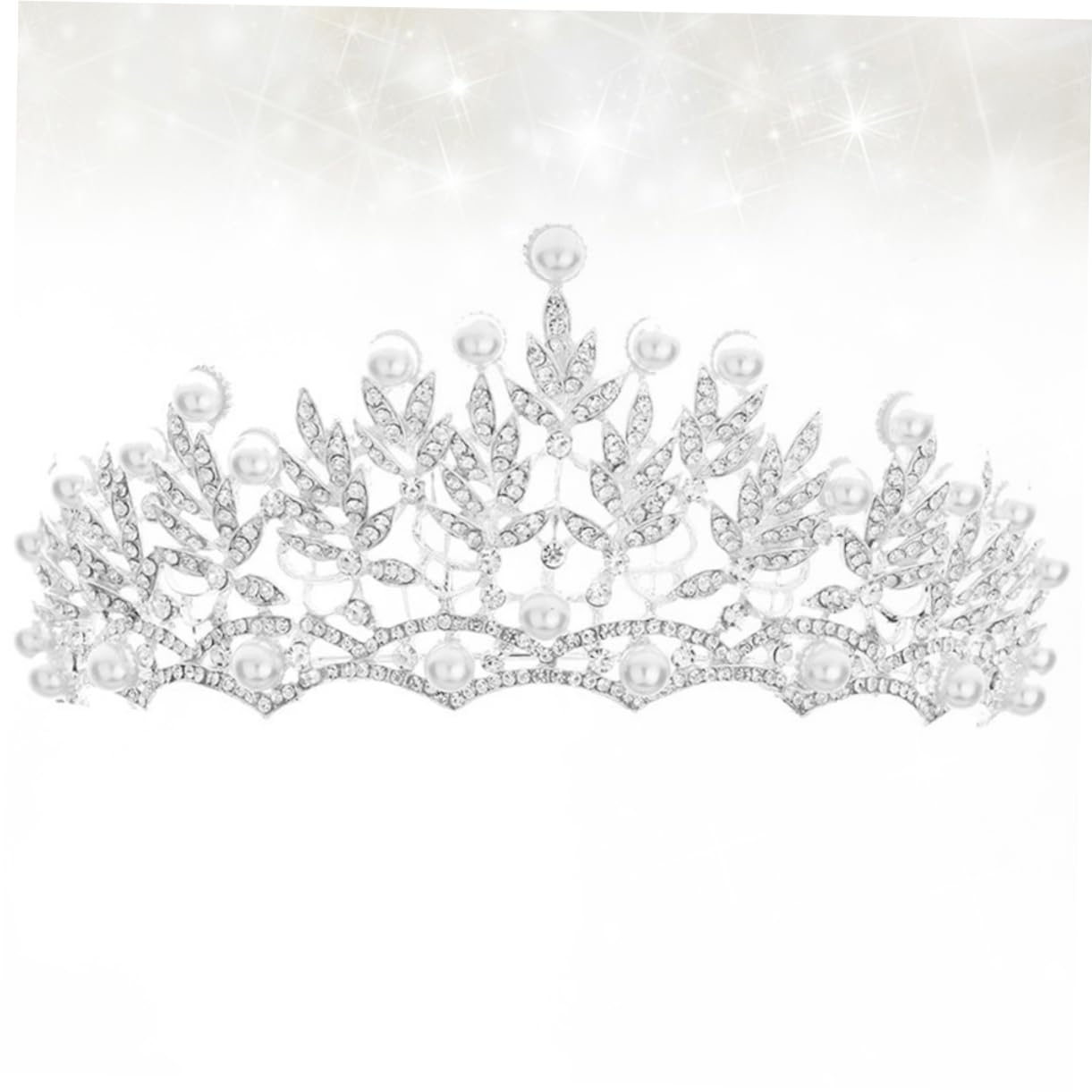 POPETPOP Wedding Tiara for Bride - Crystal Rhinestone Bridal Headpiece, Princess Hair Accessories for Weddings, Parties & Birthdays - Perfect for Fairy-Themed Events & Special Occasions