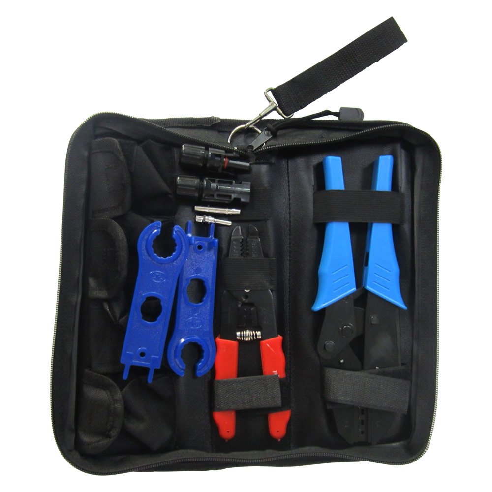 Solar Panel Crimping Tool Kit - Wire Crimper Set with Male & Female Connectors for Solar Wiring - Perfect for DIY Solar Panel Installation & Maintenance