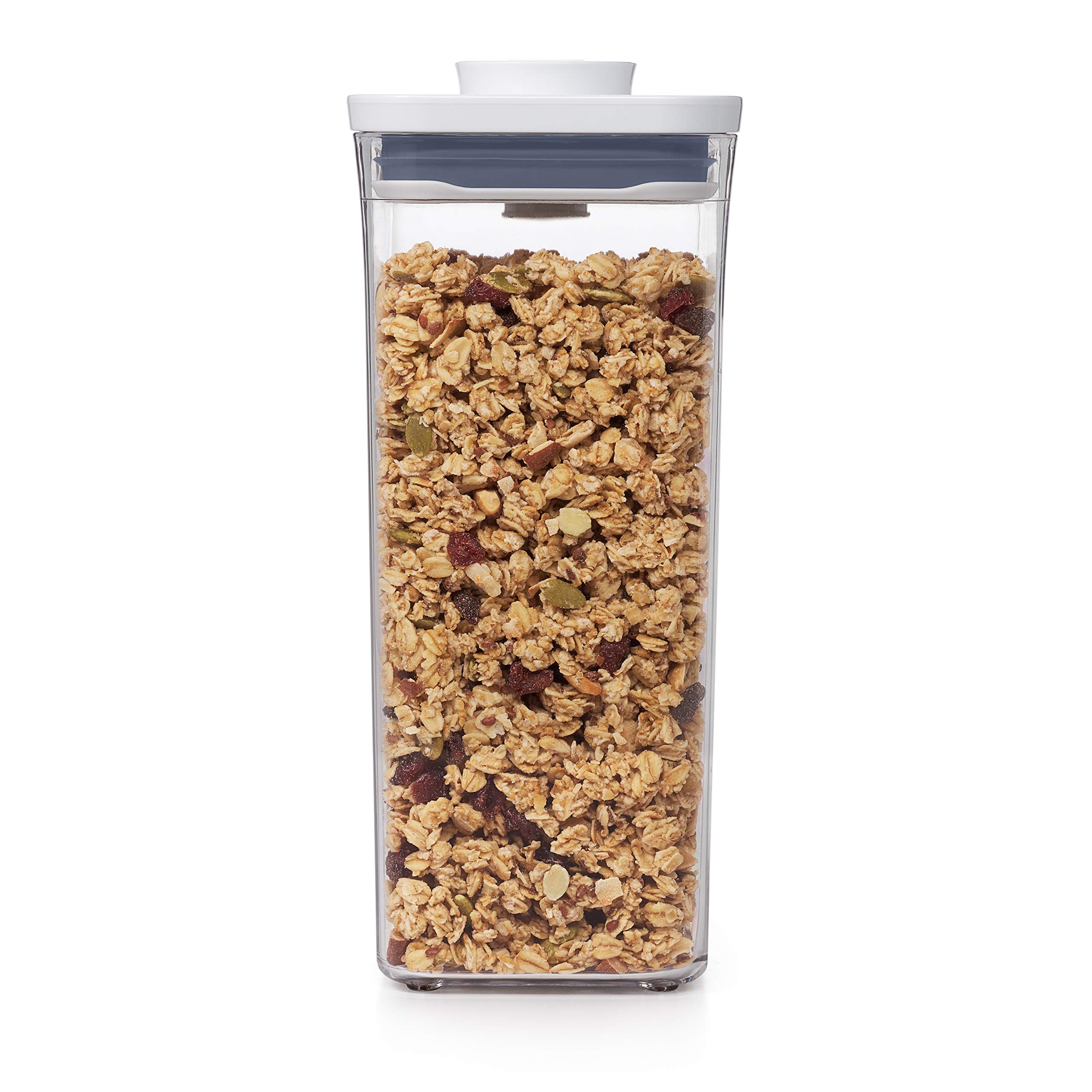OXO Good Grips 1.7 Qt Airtight Food Storage Container - Small Square Medium POP Container for Granola, Dried Beans, Snacks - Perfect for Kitchen Pantry Organization & Fresh Food Storage