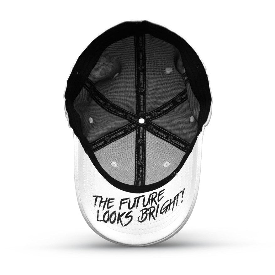 Kids VT Shield Logo Future Looks Bright White Snapback Hat - Stylish Baseball Cap for Boys & Girls - Perfect for School, Sports & Outdoor Activities