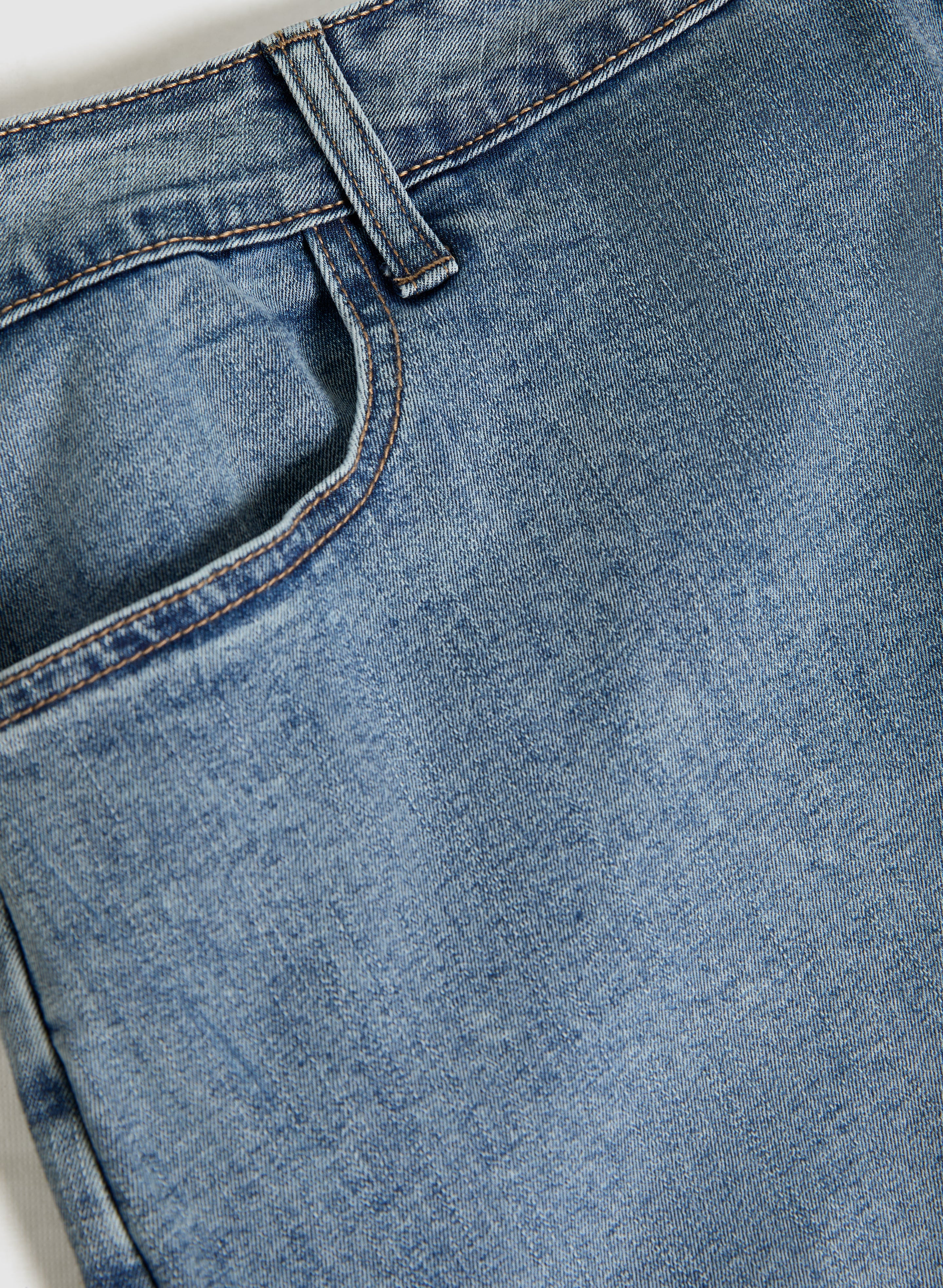Stylish Women's Denim A-Line Skirt - High Waist Stretch Jeans Skirt for Casual Outfits | Perfect for Spring, Summer & Fall Wear with T-Shirts or Blouses