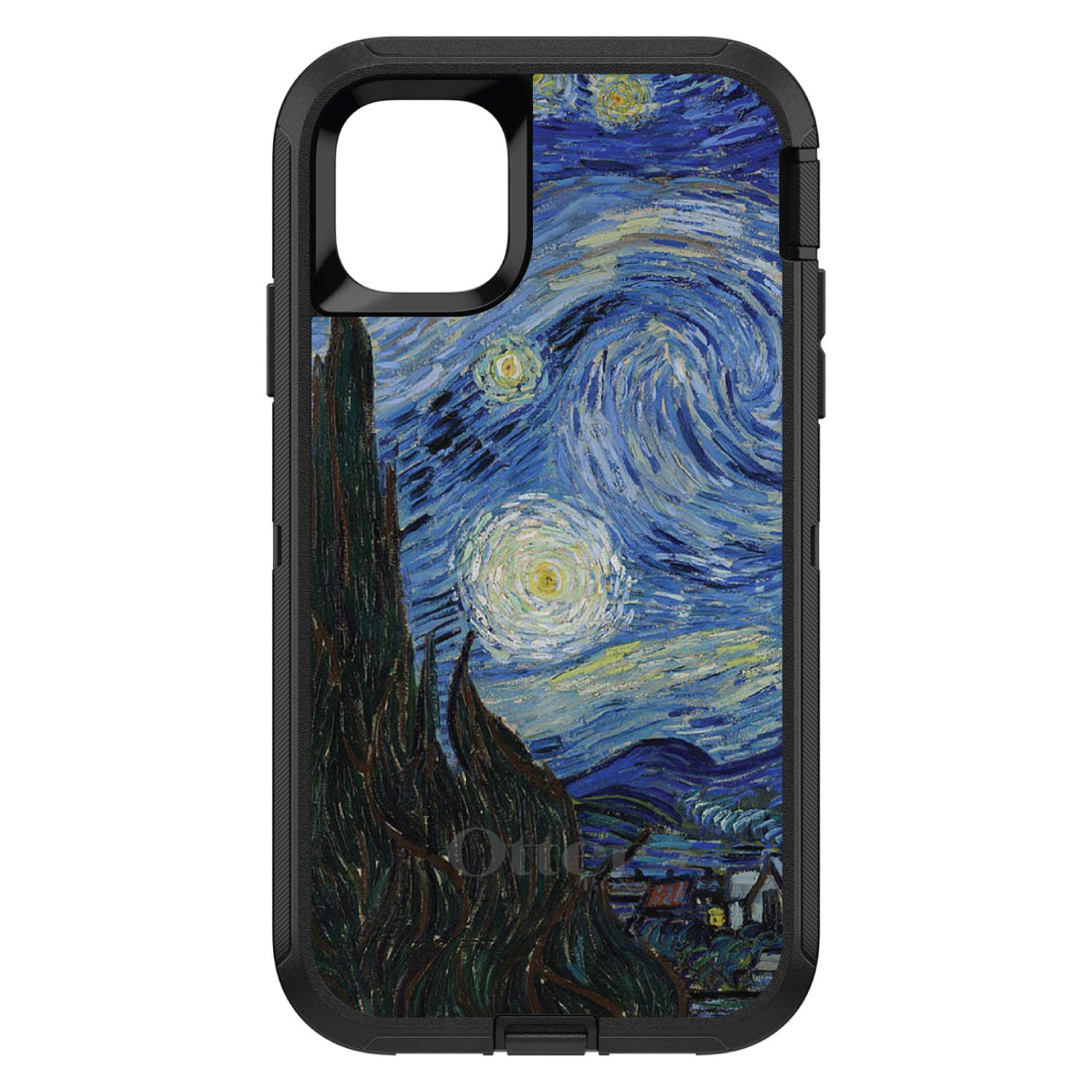 DistinctInk iPhone 11 Pro MAX Case (6.5 Inch) - Van Gogh Starry Night Art Design Protective Cover - Durable Shockproof Phone Case Replacement for OtterBox Defender - Perfect for Travel, Work & Everyday Use