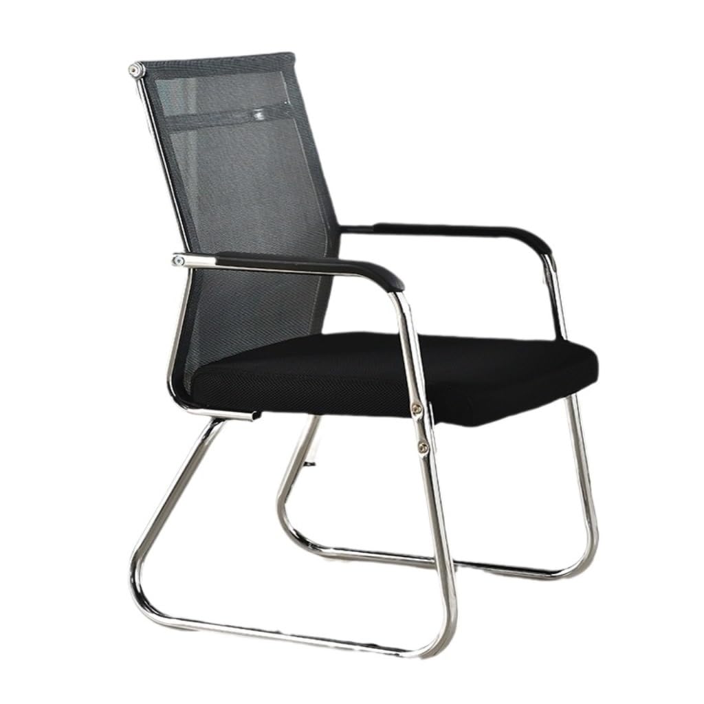 Ergonomic Mesh Office Chair - Adjustable Height, Lumbar Support & Breathable Backrest for Home Office, Conference Room, Gaming & Work (Black, Size A) - Perfect for Long Hours Sitting & Comfortable Workspace Setup
