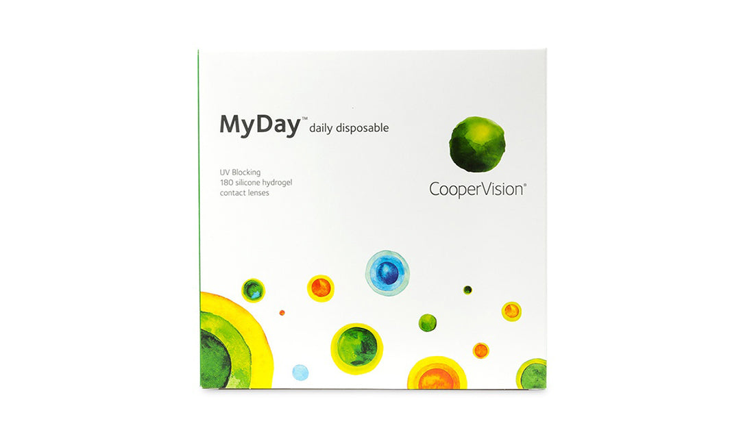 MyDay Daily Disposable Contact Lenses - 180 Pack (90 Pairs) for Clear Vision & Comfort - Perfect for Work, Travel, and Everyday Use