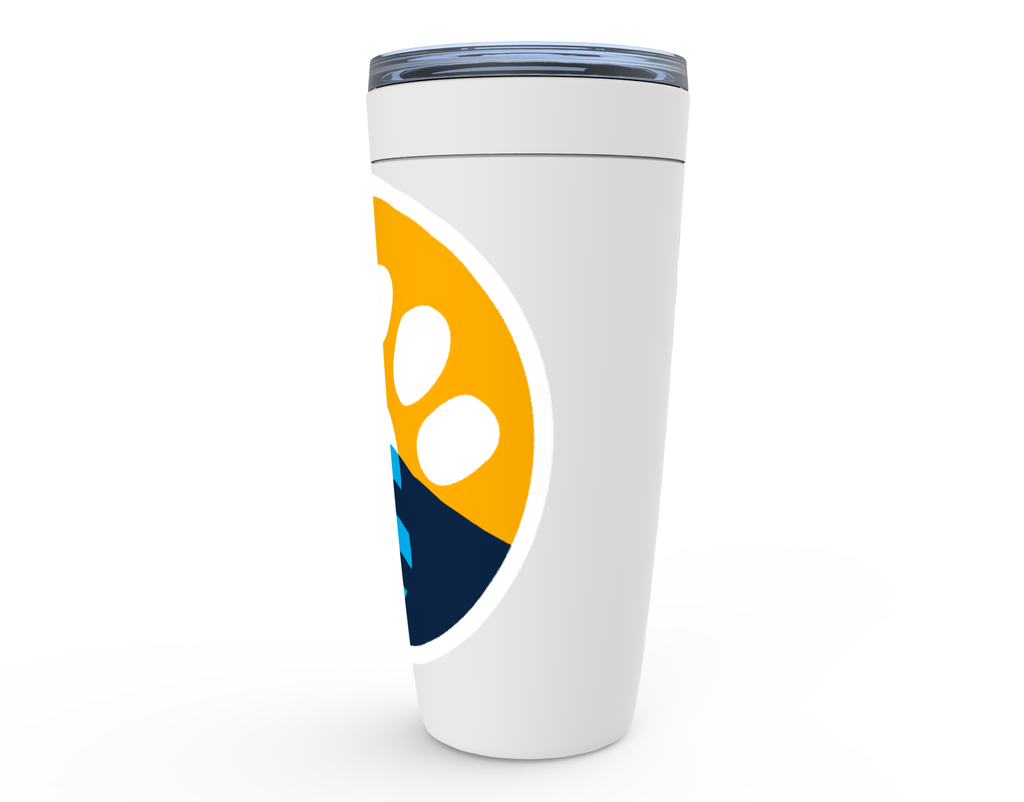 Viking Tumbler with MKE Flag Paw Design - Insulated Stainless Steel Travel Mug for Coffee, Tea & Cold Drinks - Perfect for Camping, Hiking & Outdoor Adventures