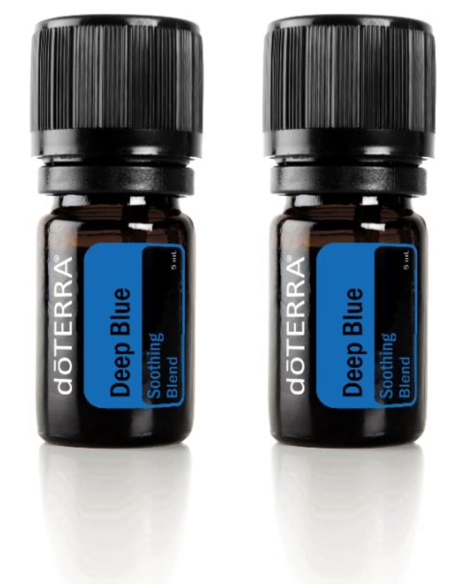 doTERRA Deep Blue Essential Oil Soothing Blend - 5ml (2 Pack) - Natural Pain Relief for Muscles & Joints - Perfect for Massage, Yoga & Post-Workout Recovery