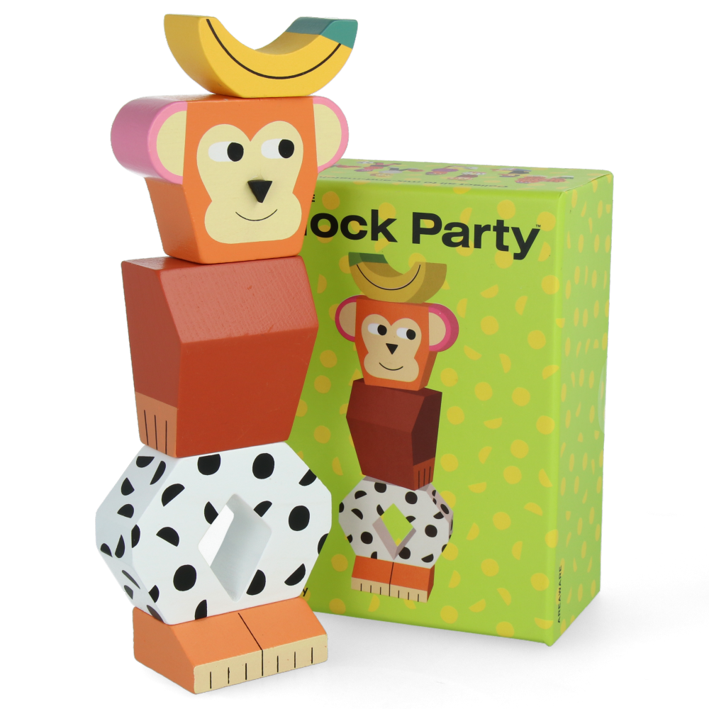 Block Party Monkey - Fun & Interactive Plush Toy for Kids & Toddlers | Perfect for Birthday Gifts, Playtime & Party Favors