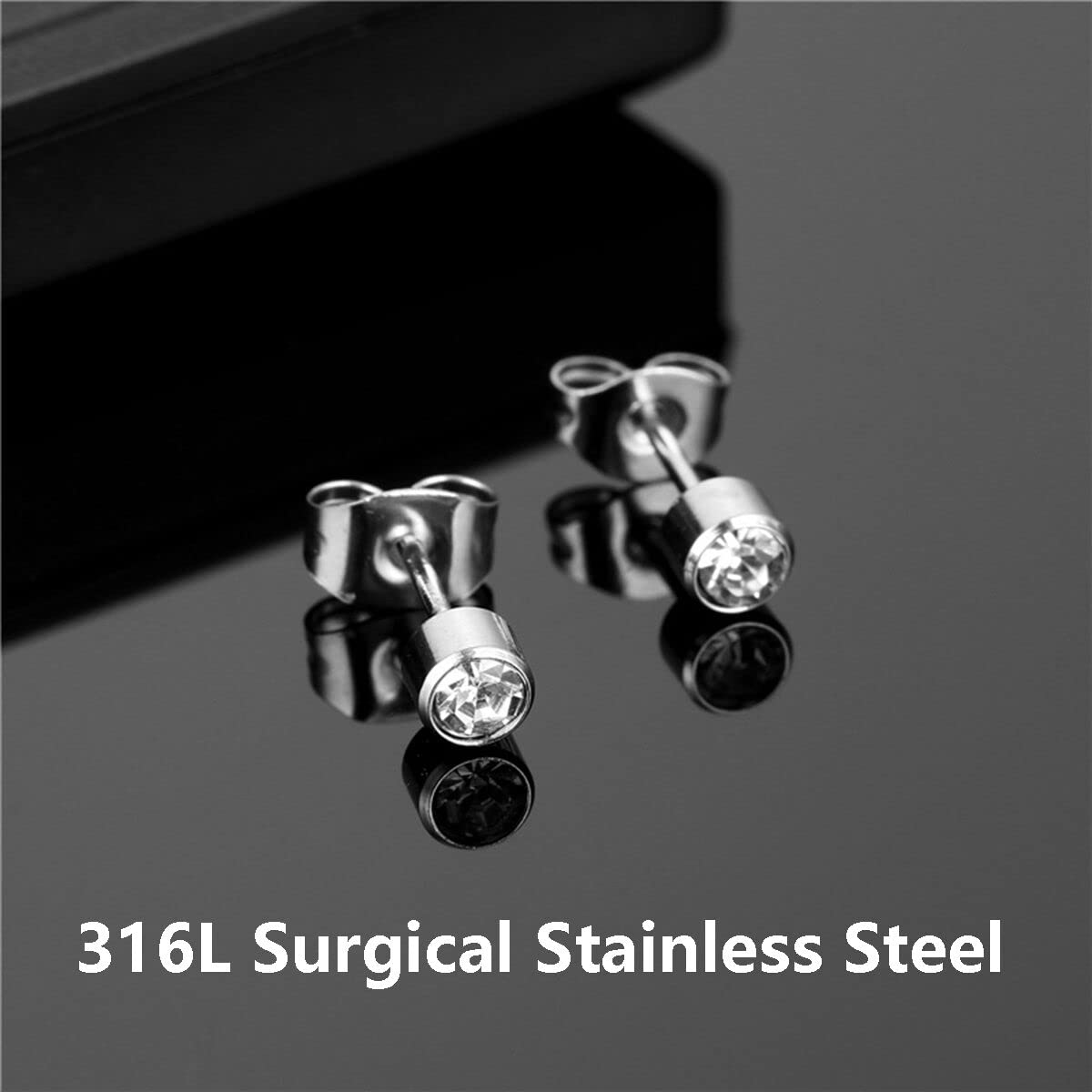 Professional Ear Piercing Gun Kit with 6 Pairs 925 Sterling Silver Earrings (18K Gold Plated) & 10 Pairs 316L Surgical Steel Studs - Safe for Home, Salon & Professional Use