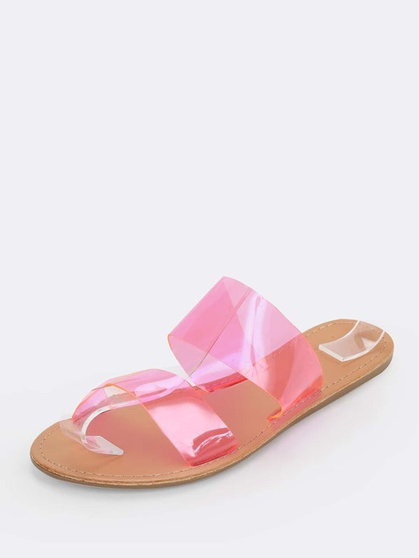 Cassidy Women's Neon Pink Sandals - Comfortable Summer Beach Flip Flops for Outdoor, Pool, and Vacation Wear