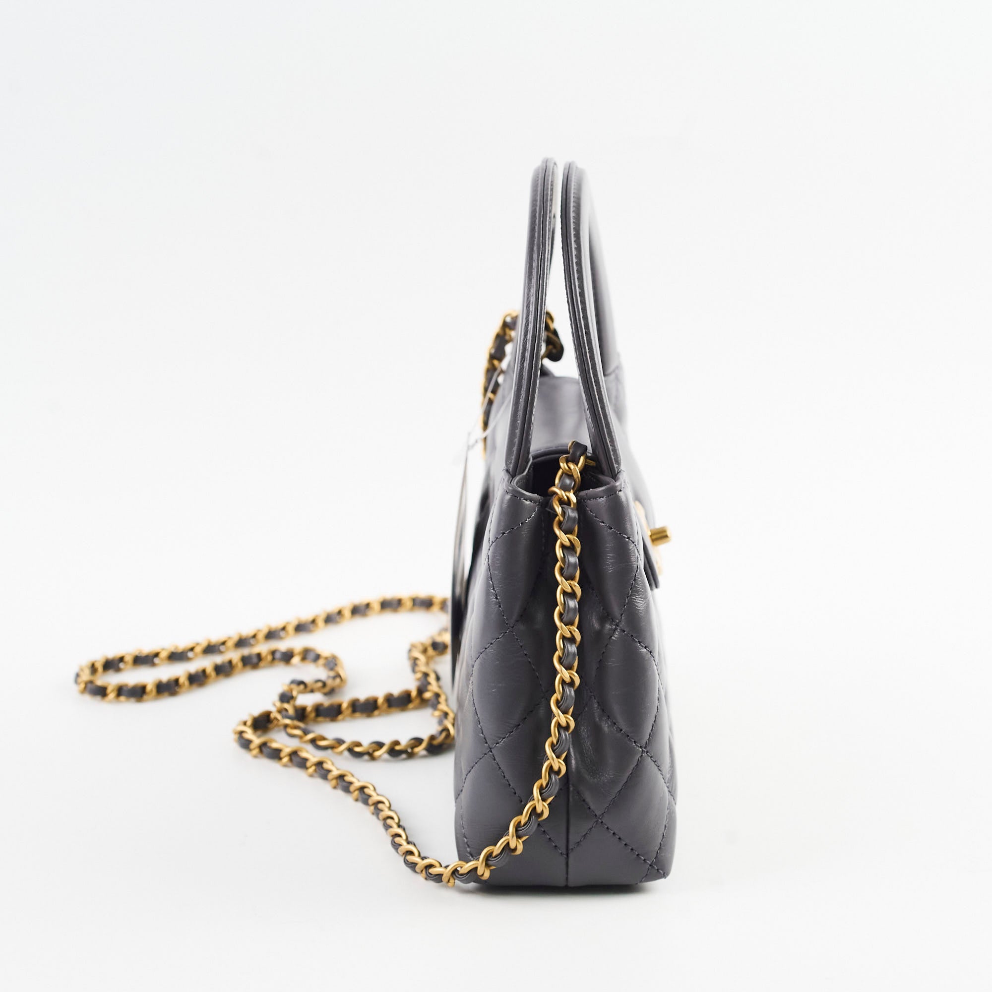 Chanel Mini Kelly Shopping Tote Bag Grey 2024 | Luxury Designer Handbag for Women | Perfect for Work, Travel & Special Occasions
